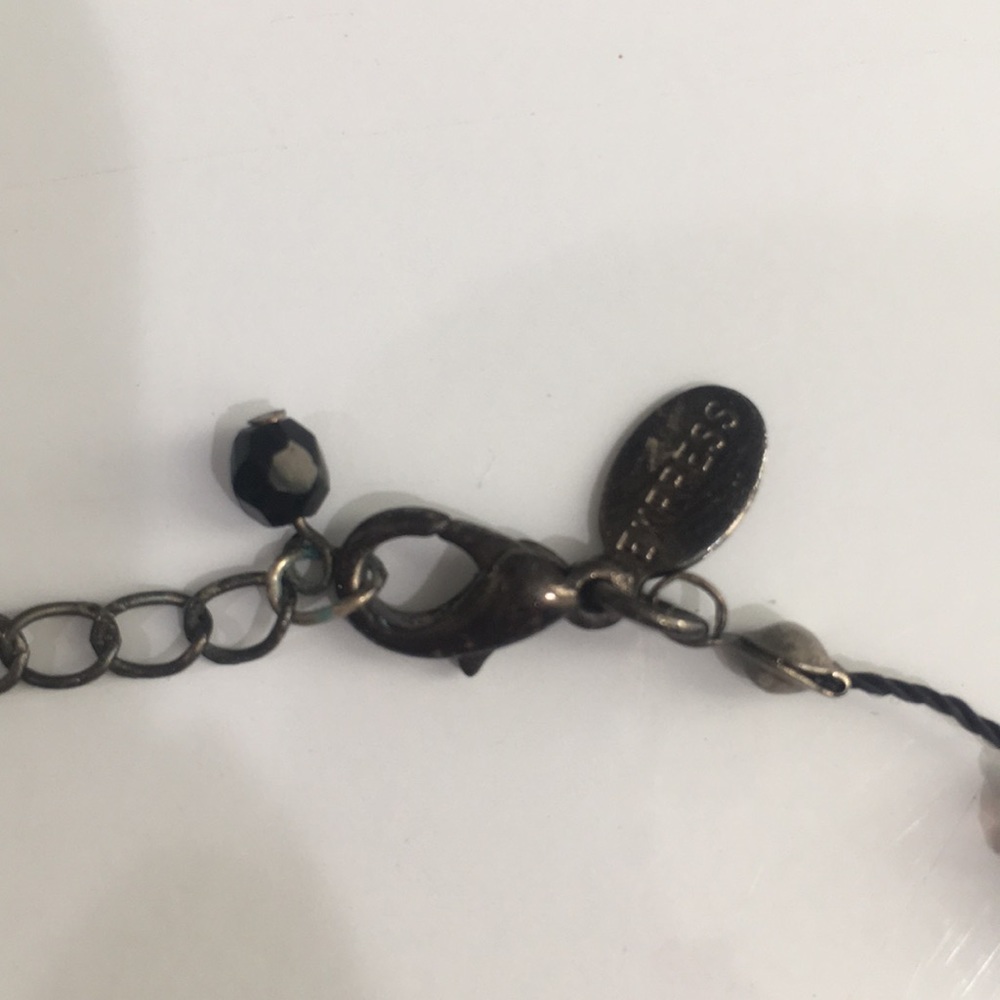 Choker black beaded necklace - Picture 2 of 3